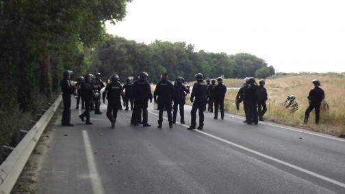 Manifestation contre l' A69 5 juillet 2025 dans le Tarn chateau de Scopont